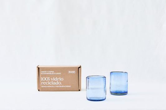 SANDY Light-Tinted (Short Glasses) – 100% Recycled & Handcrafted - Set of 2 units