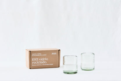 SANDY Light-Tinted (Short Glasses) – 100% Recycled & Handcrafted - Set of 2 units