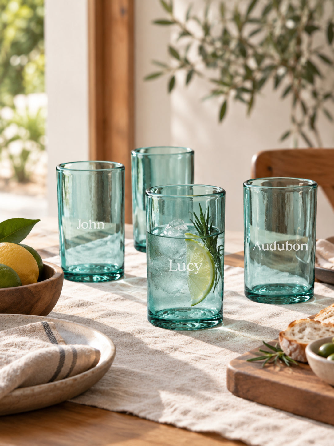 SABBIA Light-Tinted (Large Everyday Glasses) – 100% Recycled & Handcrafted - Set of 4 units