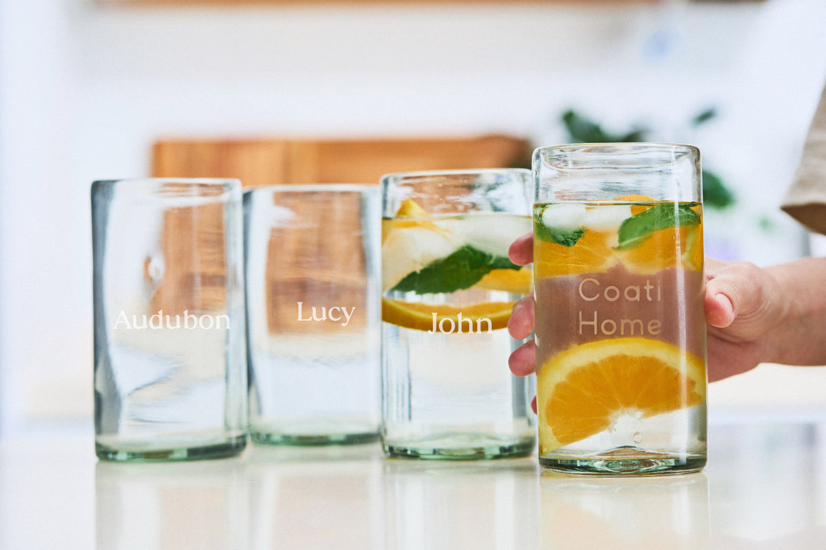 SABBIA Light-Tinted (Large Everyday Glasses) – 100% Recycled & Handcrafted - Set of 4 units