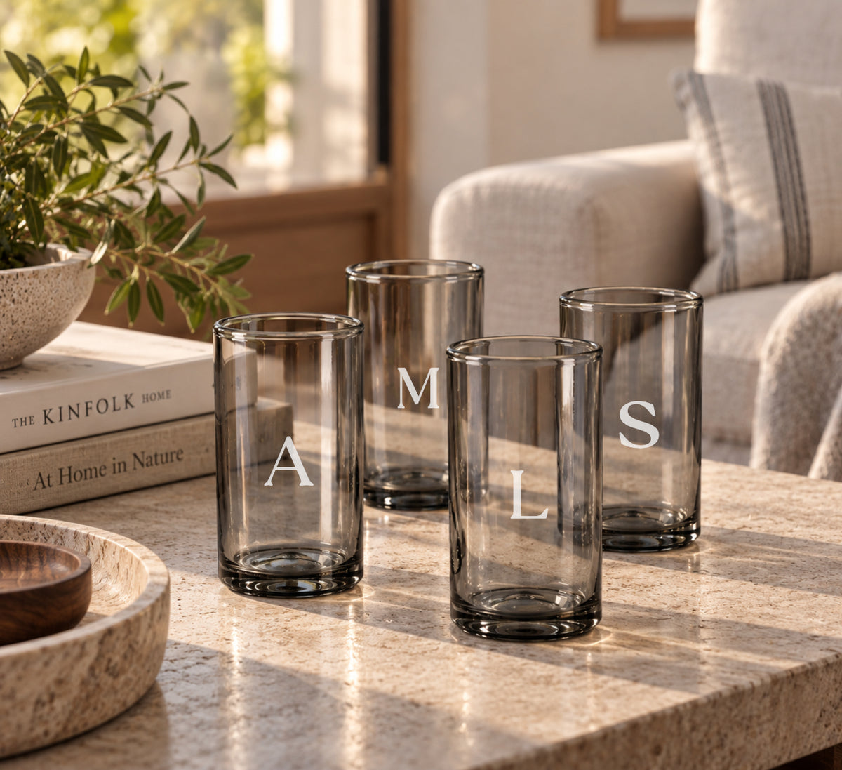 SABBIA Light-Tinted (Large Everyday Glasses) – 100% Recycled & Handcrafted - Set of 4 units