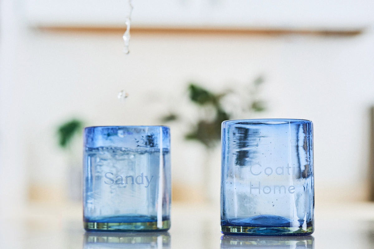 SANDY Light-Tinted (Short Glasses) – 100% Recycled & Handcrafted - Set of 2 units
