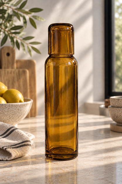 VETA Water Bottle – 100% Recycled Glass & Handcrafted - 1L