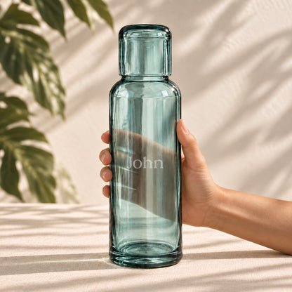 VETA Water Bottle – 100% Recycled Glass & Handcrafted - 1L