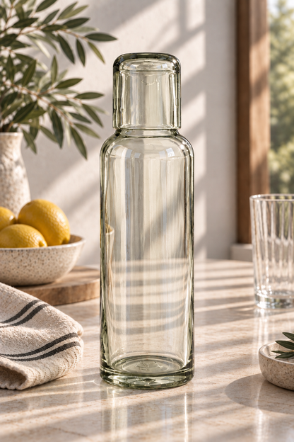 VETA Water Bottle – 100% Recycled Glass & Handcrafted - 1L