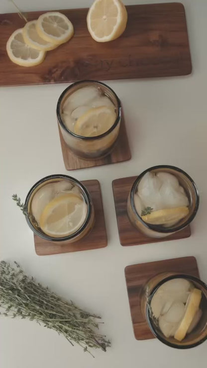 SANDY Light-Tinted (Short Glasses) – 100% Recycled & Handcrafted - Set of 2 units